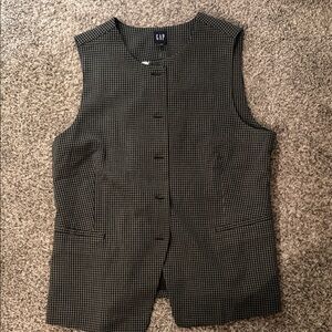 NWT Gap gingham structured vest
